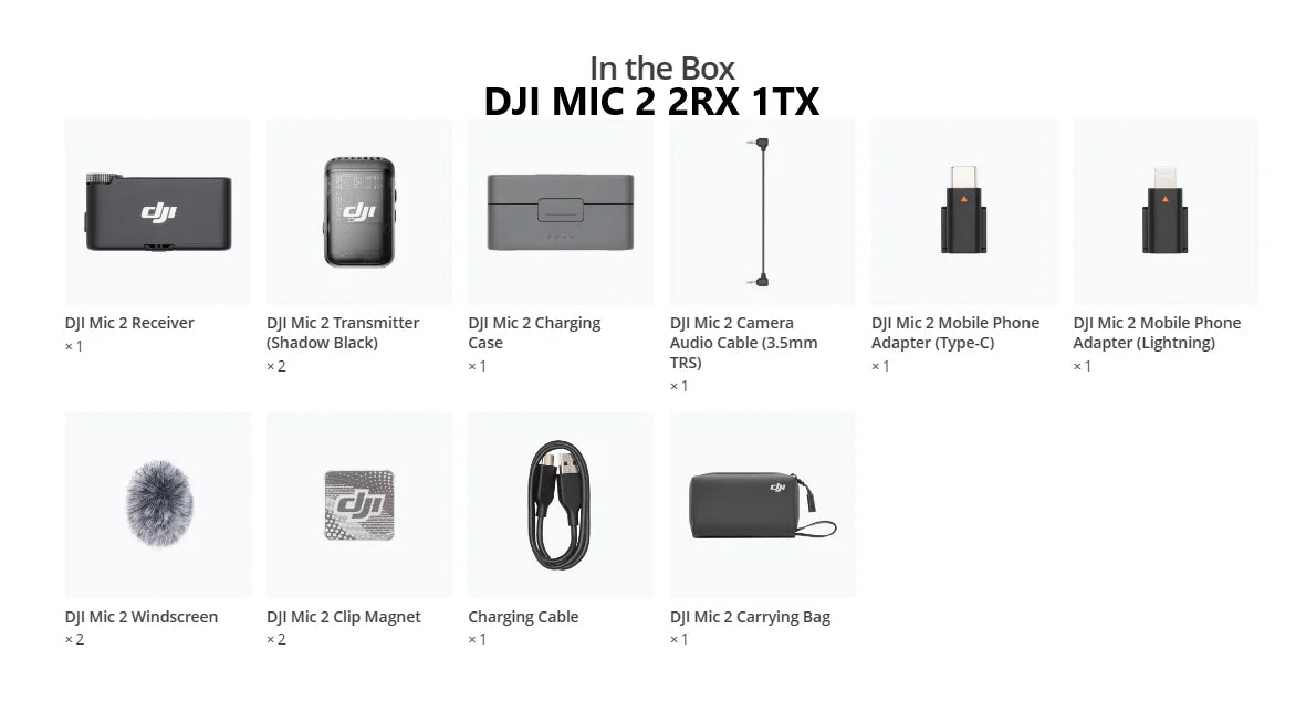 Wireless Microphone System with 32 Bit Float Recording Intelligent Noise Cancelling and 250m Transmission Range