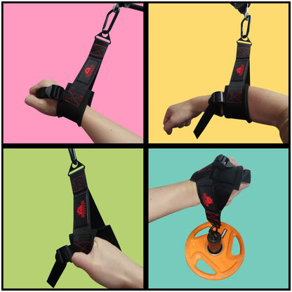 Fitness One-hand Wrist Strap Handle Arm Wrestling Forearm Strengthener Pull-down Multi Gym Bodybuilding Cable Attachment