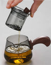 Japanese 350ml Side Handle Glass Teapot With Tea Infuser Filter Brewing Flower Tea Pot Puer Oolong Tea Maker Kungfu Tea Set