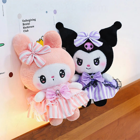 Cute Character Diamond Bow Plush Stuffed Doll Pillow Toy