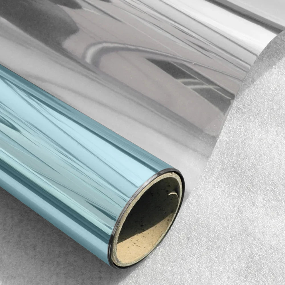 Wide 70/80/90 Cm Mirror Sunscreen Window Tint, Sun Blocking Heat Blocking, Silver Vinyl Roll Stickers, Solar Window Films