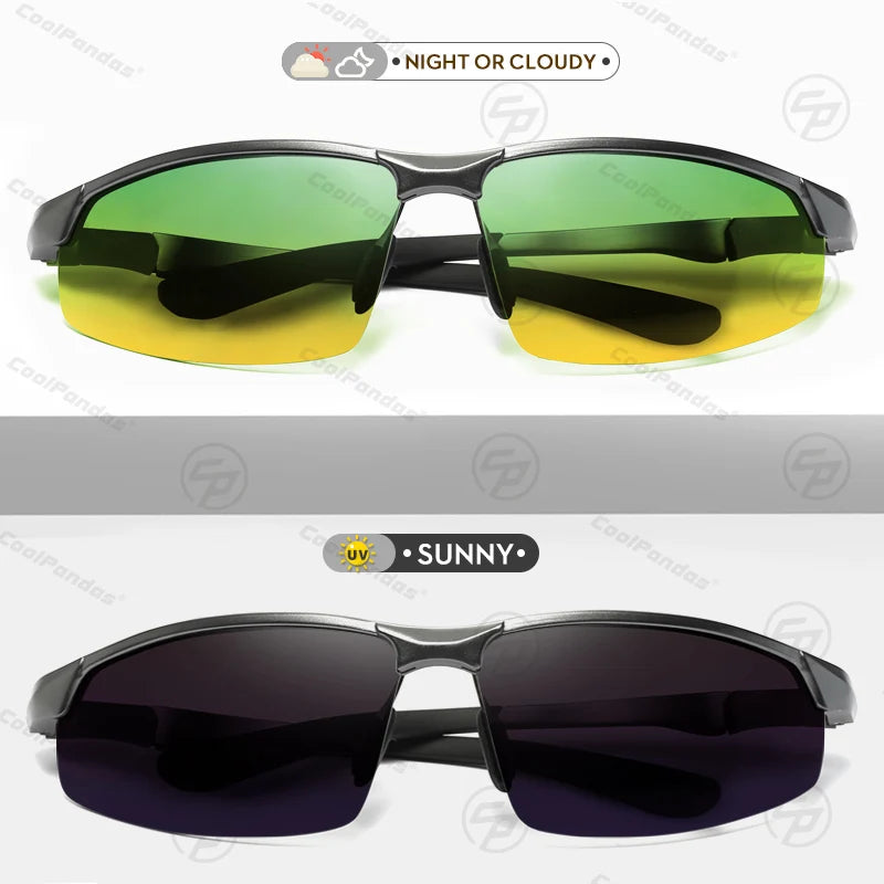 Photochromic Polarized Aluminum Sunglasses for Men