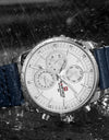 Luxury Waterproof 24 hour Date Quartz Watch Man Fashion Leather Sport Wrist Watch Men Clock