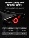 Smart Bicycle Rear Light Auto Brake Sensing Tail Light Waterproof Type-C Bike Taillight MTB Road Cycling Flashlight