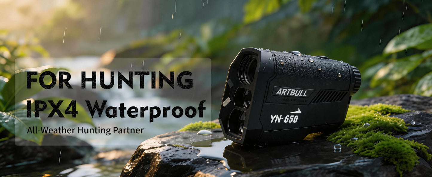 7X Laser Distance Meter 1400 Yard Rangefinder With OLED Red Display