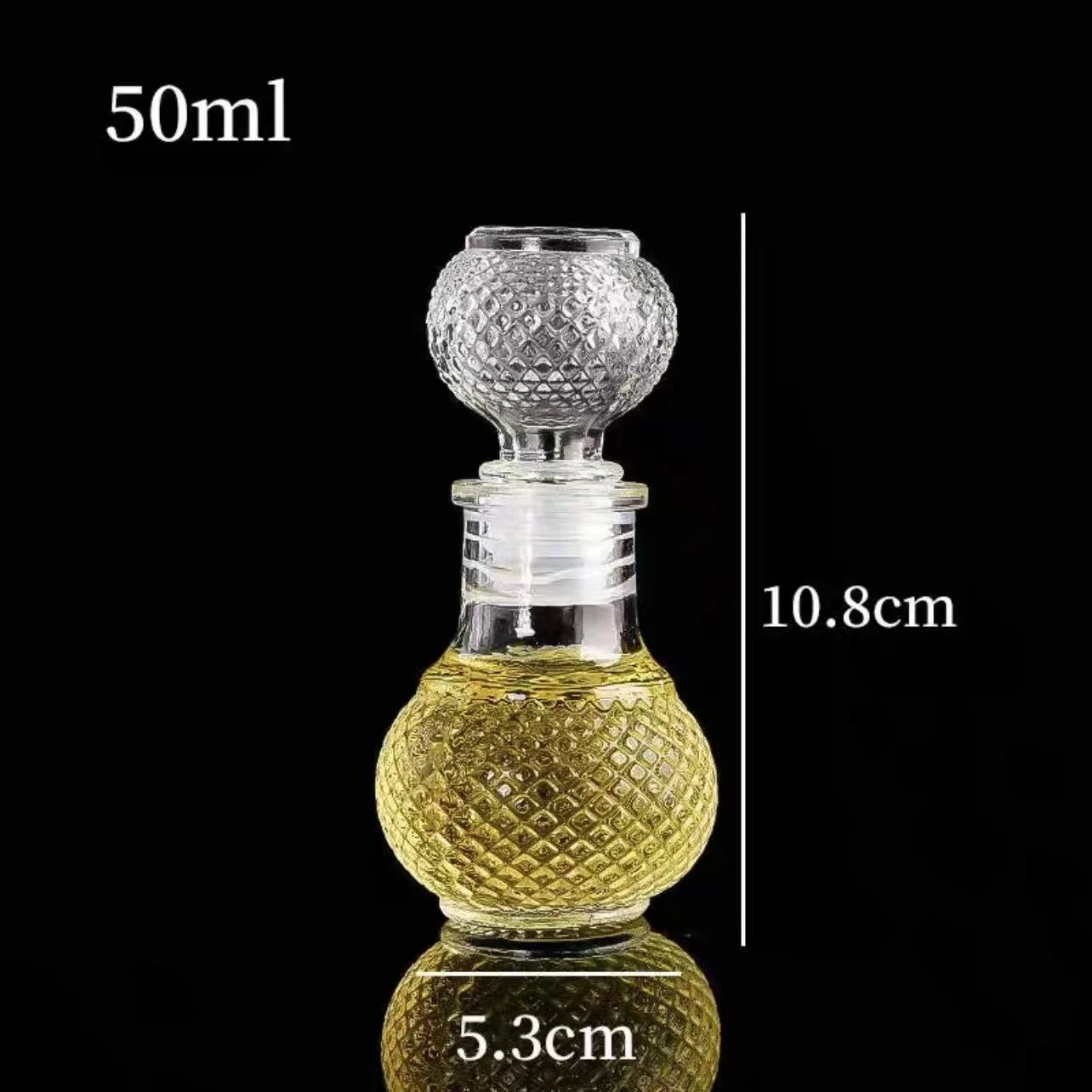 50ml 100ml 6pcs 12pcs Whisky Glass Liquor Bottle French Carved For Alcohol Wedding Gifts Wine Mini Container Storage Favour Set