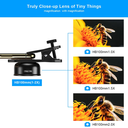 100mm Macro Smartphone Camera Lens with Universal Clip