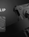 for Z Fold 6 Case with Ring Stand Built-in S Pen Holder & Glass Screen Protector with Slide Camera Cover Belt Clip Black