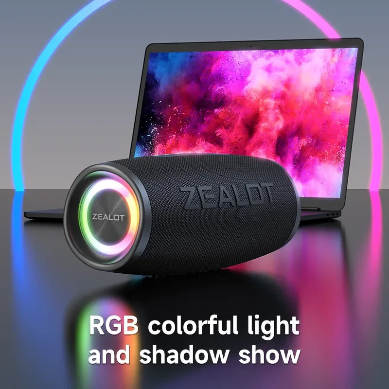 Bluetooth Speaker 40W Output Power Bluetooth Speaker with Excellent Bass Performace IPX6 Waterproof Camping Outdoor