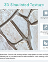 10pcs 3D Faux Stone Wall Panels, Self-adhesive Tile Stickers for Living Room, TV Background, Water and Mold Resistant, 30x30cm