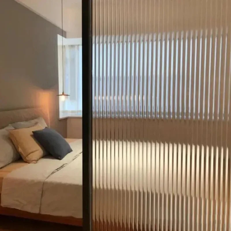 3D Electrostatic Glass Window Film Bathroom Window Sticker Transparent Opaque Anti-peep Glass Frosted Film Modern Art Decor