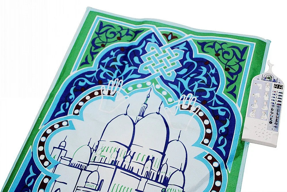 Smart Interactive Prayer Mat for Adults Reverts Learning Muslim Prayer Rug with 25 Touch Keys Padded Prayer Mat Layer