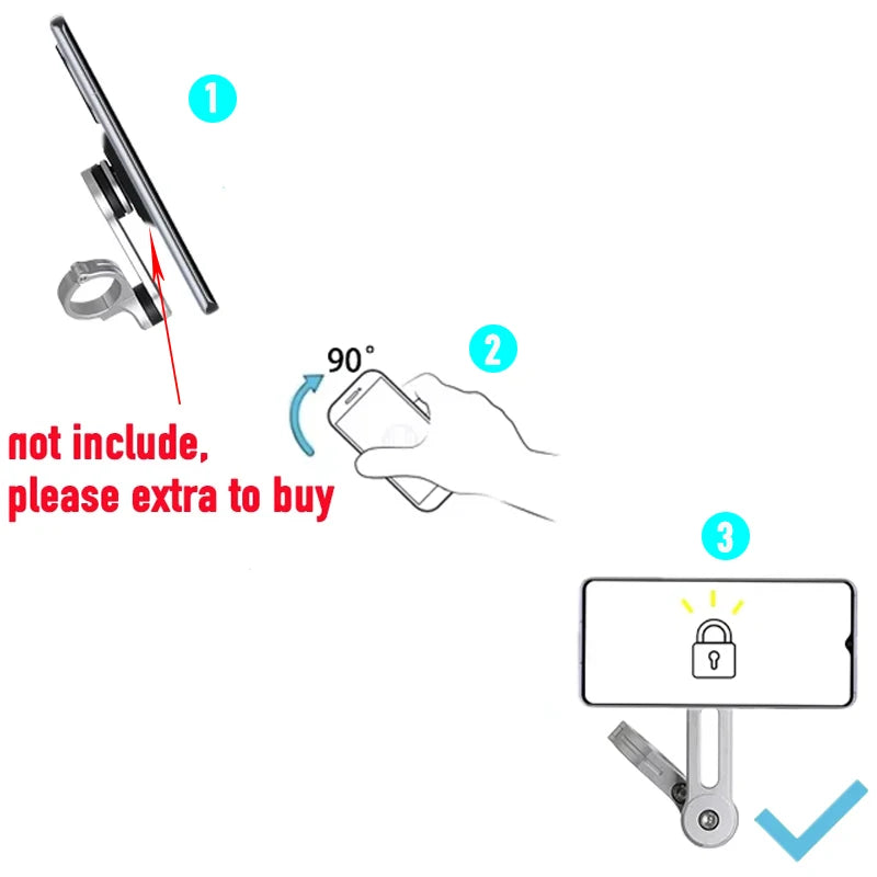 Motorcycle Navigation Holder Support Phone Connect Stand Phone 22mm 25mm 28mm Handlebar Bracket Without Phone Adapter