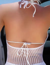 Lingerie Dress Bodystocking Fetish Hot Mesh Dress Lace Up Cross Bandage Backless Party Club Beach Dresses