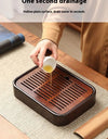 Tea Tray Household Small Dry Brewing And Draining Tea Set Office Tea Table Bamboo Tray Drainage Tea Tray Storage Tray