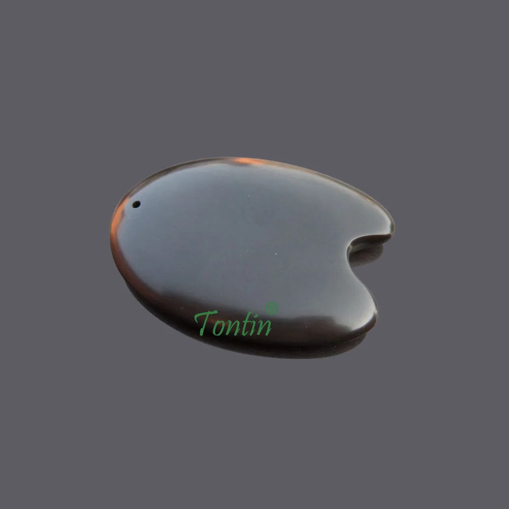 5A grade Original Si Bin Bian stone massage guasha kit beauty face hand pieces U shape GUA SHA healthcare back massager