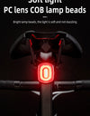 Smart Bicycle Brake Light IPx6 Taillight Type-C Bike Tail Rear Light Auto Stop LED Riding Warning Safety Cycling Light