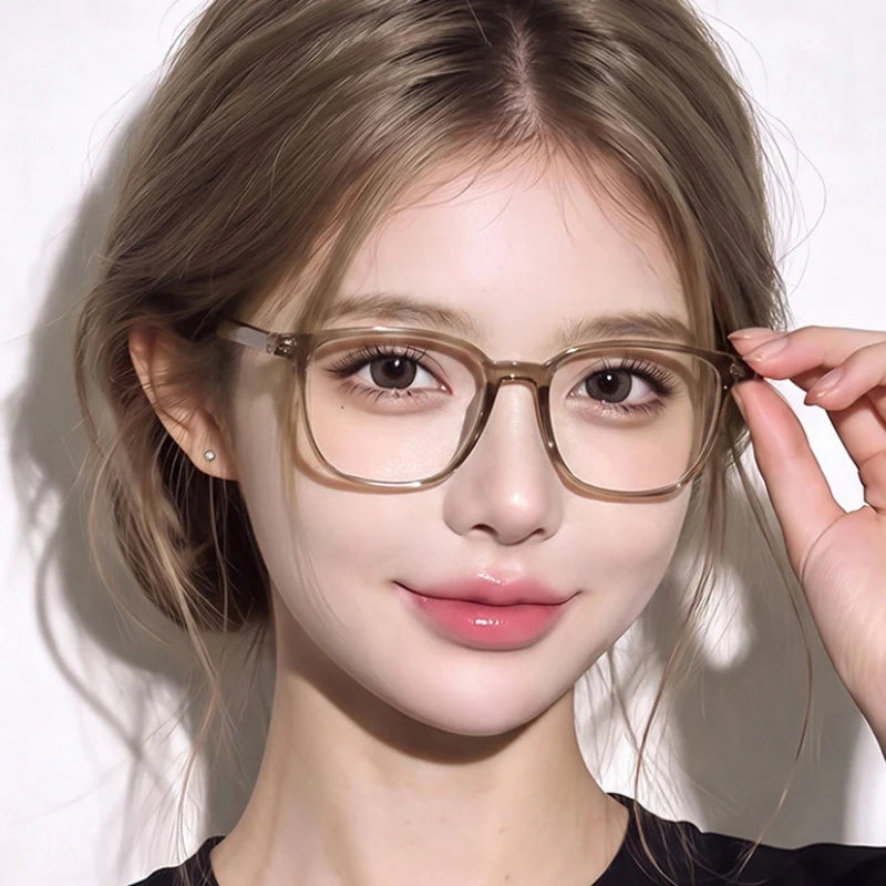 Retro Square Blue Light Blocking Progressive Multifocal Prescription Glasses