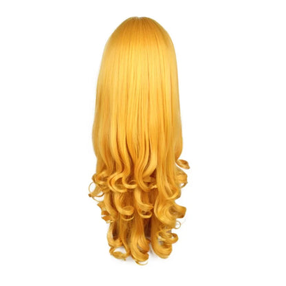 Fancy Girl Princess Elsa Anna Wig Children's Birthday Party Carnival Disguised Child Mermaid Rapunzel Aurora Snow White Hair