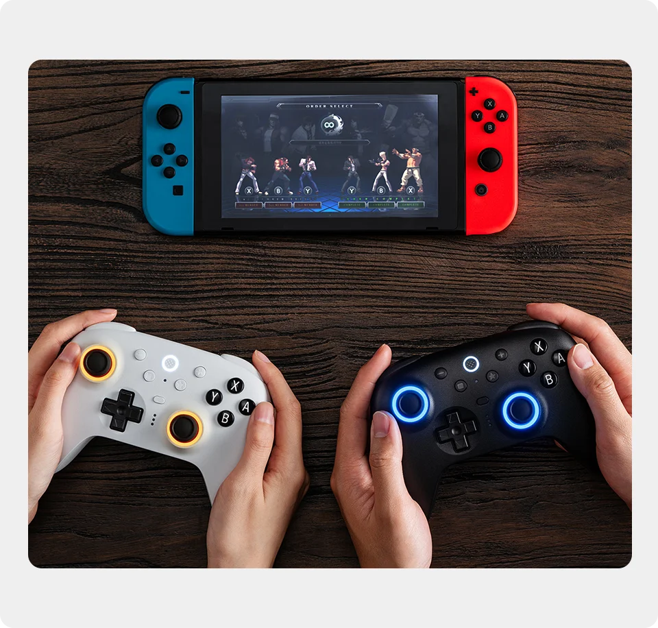 Wireless Gaming Controller with TMR Joysticks Motion Control and Charging Dock for Nintendo Switch and PC