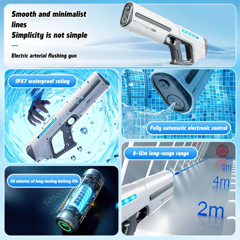 Fully Automatic Water Storage Gun Large Capacity Electric Water Absorbing Water Blaster
