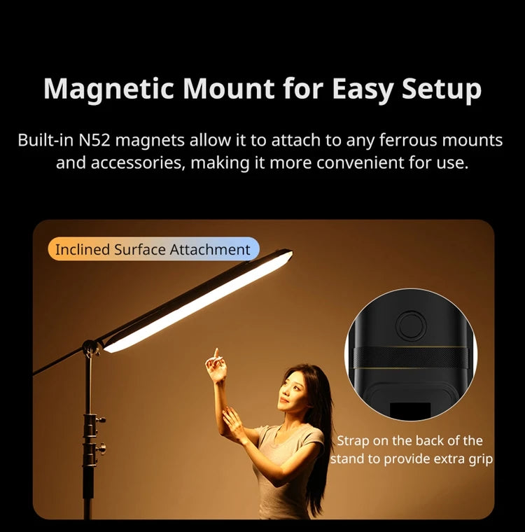 20W Bi-Color Inflatable Tube LED Light Wand Stick Foldable for Photography, Live Streaming & Broadcasting