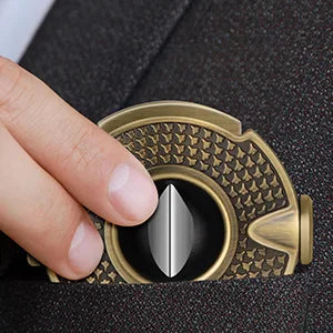 3-1 Cigar V Cutter with Stainless Steel Blade, Cigar Holder and Decompression Rotator, Round Cigar Cutter Ergonomically Designed