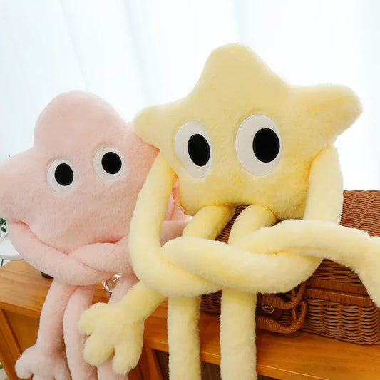 Kawaii Pink Star Plush Pillow 150 cm Soft Stuffed Cushion
