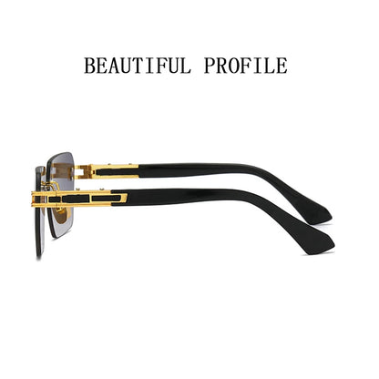 Vintage Sunglasses Fashion Square Sunglasses Women Trendy Rimless Sun Glasses