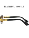 Vintage Sunglasses Fashion Square Sunglasses Women Trendy Rimless Sun Glasses