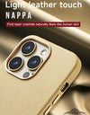 Original Leather for Magsafe Case for iPhone 14 Pro 14Pro Magnetic Cover with Tempered Glass Screen Protector
