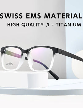 Ultralight 9g Flexible TR90 Optical Prescription Eyeglasses Frames For Men and Women Blue Light Blocking Reading