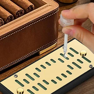 High-end Cigar Humidifier, Rectangular Cigar Humidifier Regulator with Manual Humidity Control Function, Keep Cigars Fresh