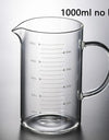 250/350/500/1000ml Glass Measuring Cup With Lid Heat-resistant With Scales Laboratory Beaker Handle Kitchen Measuring Mug