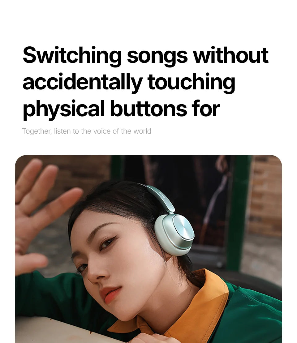 D20S Retro Headband Headphones Bluetooth 5.4 Sport Earbuds HiFi Sound Noise Cancelling Headband Earphones for Running