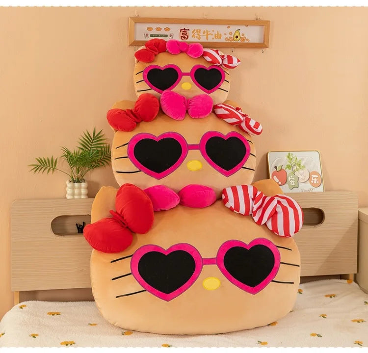 Black Cat Character Plush Stuffed Doll Pillow Toy
