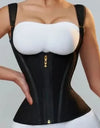 Fajas Colombianas Shapewear Women Double Compression Waist Trainer Corset Adjustable Zipper and Hook-eyes Flat Belly Body Shaper