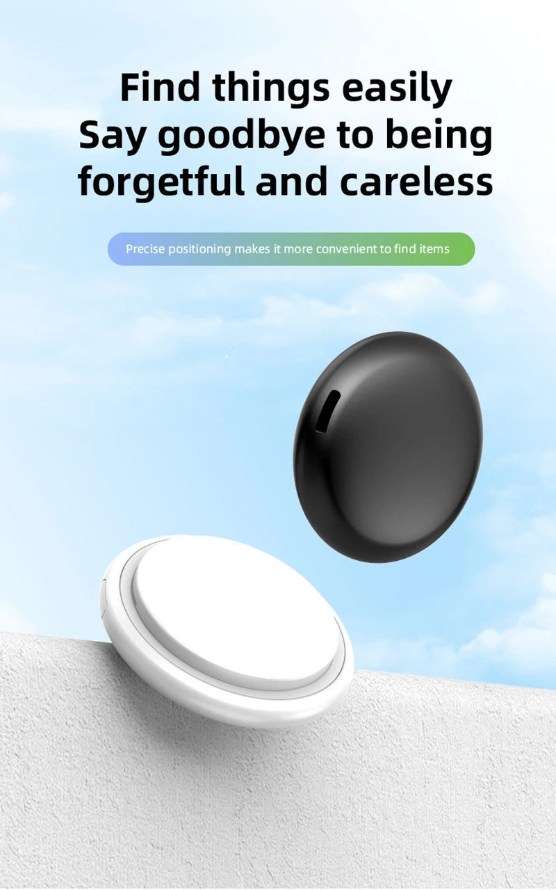 Mini Global Position Systm Tracker Apple Find My Compatible Slim Design Global Location Anti-Lost Device For  Luggage Long Battery Life