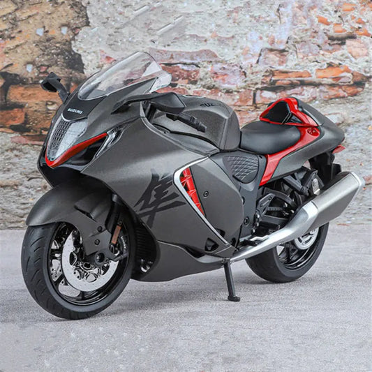 Diecast Suzuki Hayabusa GSX1300R Motorcycle Model 1 to 9 Scale