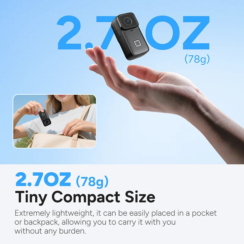 SJCAM C200 Pro 4K Action Camera 6 Axis Stabilization Touch Screen 135 Degree Wide Angle Waterproof Sports Vlog Camera