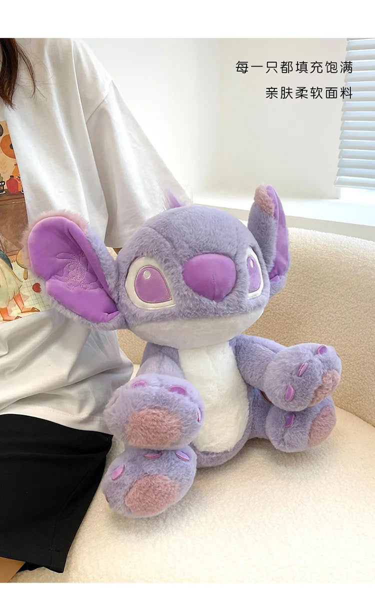 Disney Cartoon Purple Stitch Doll Star  Kawaii Plush Toy Girl's Birthday Doll Girlfriend Valentine's Day Gift 25cm/30cm/45cm