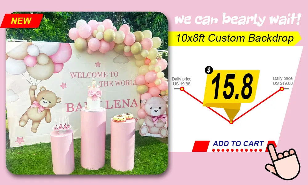 18/36inch Bear Cutout for  Shower Decorations We can Bearly Wait Bear Mosaic Board for Birthday Welcome  Backdrop Decor