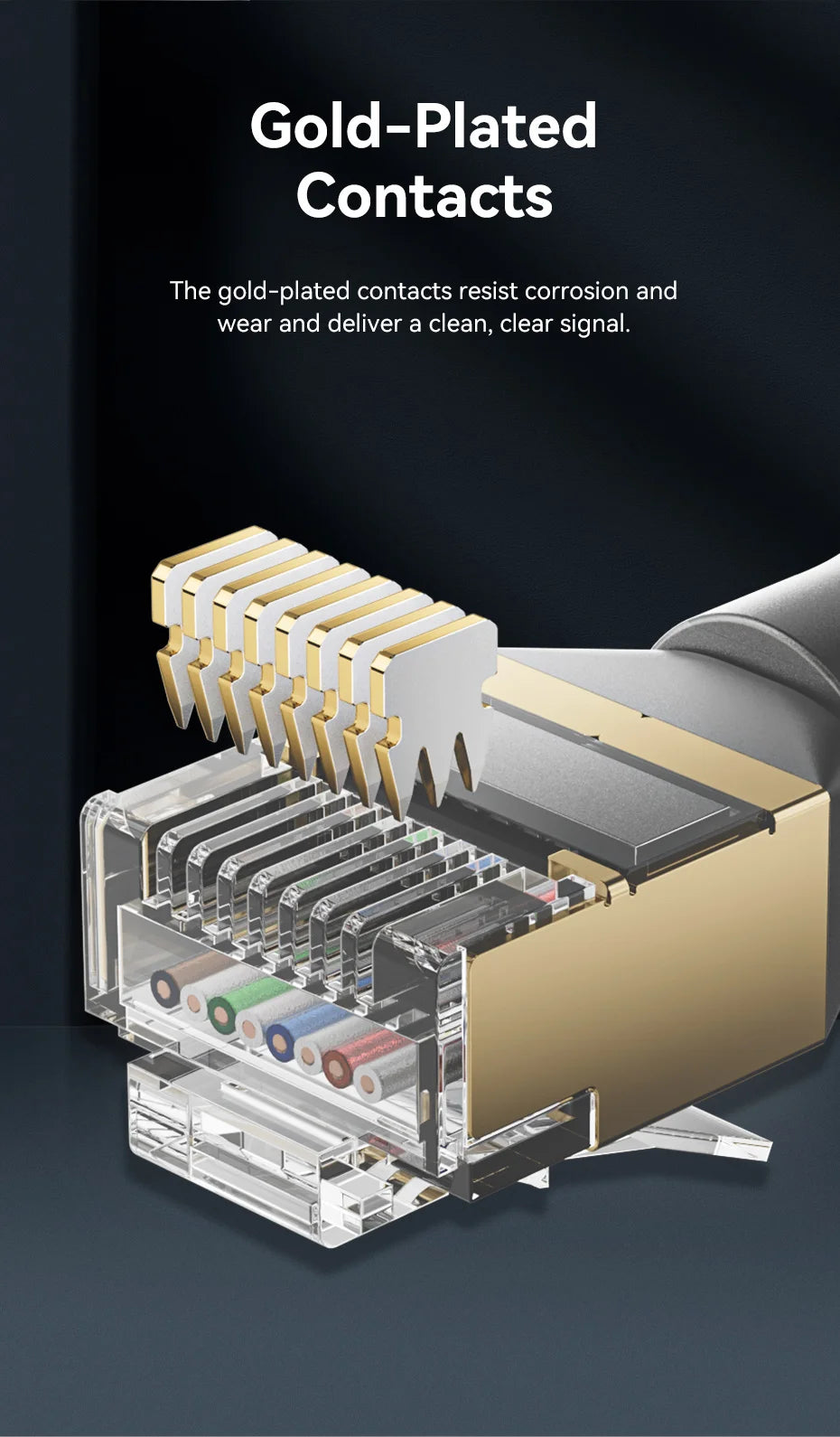 CAT8 Ethernet Cable 40Gbps 2000MHz 360 Degree Rotate CAT 8 Networking Internet Lan Cord for PC PS 4 Router RJ45 Cable