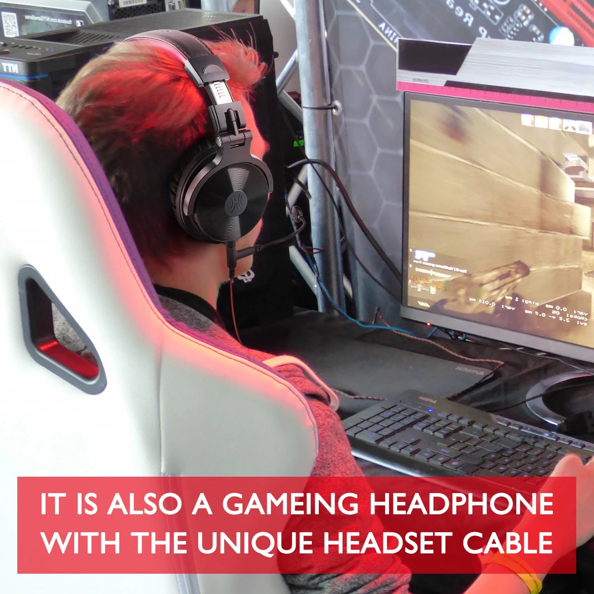 110h Wireless Bluetooth 5.2 Headset + Wired Gaming Headphones 2 in 1 With Microphone For PC PS4 Skype Type C Headphones
