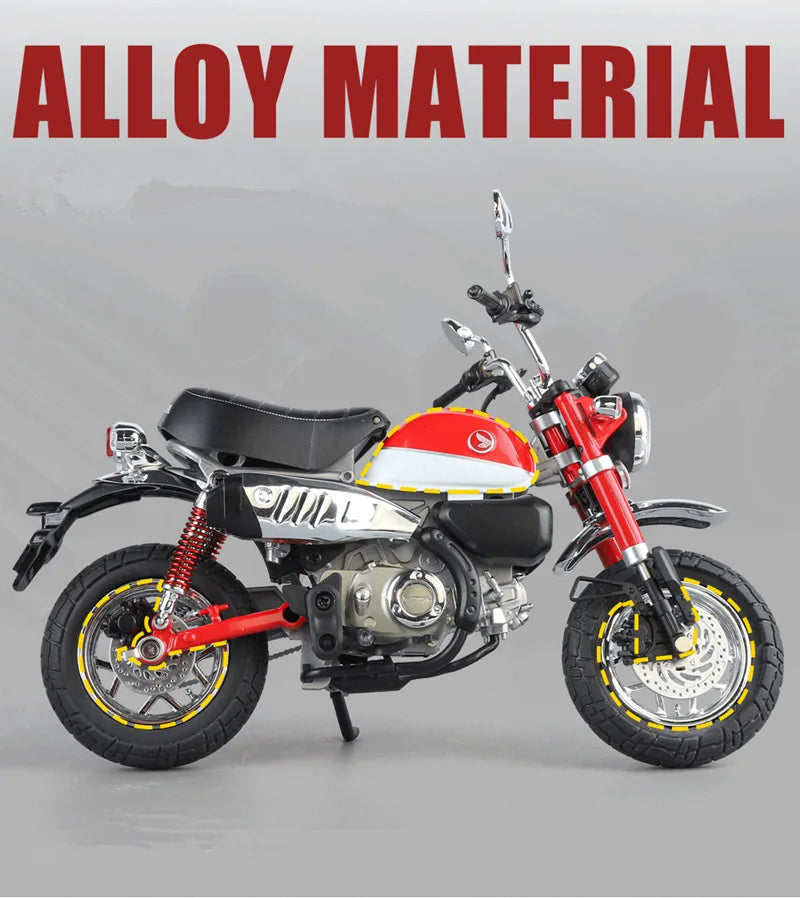 Diecast Honda Monkey 125 Motorcycle Model 1 to 9 Scale