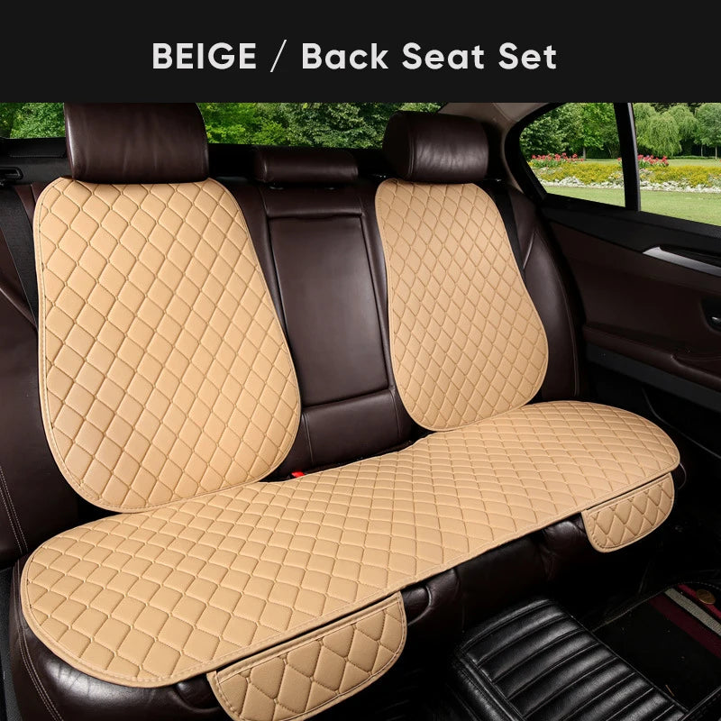 PU Leather Car Seat Cover Seat Back Cushion Minimalism Seat Cushion Universal Wear-resistant and Durable Four Seasons Pad Mat