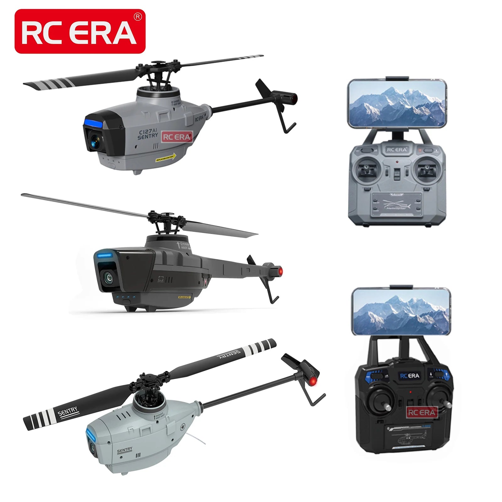 RC ERA C138 BELL 206 Jet Ranger 6-axis Gyro Stabilized Altitude Hold 4ch RC Helicopter Aircraft Hobby for Adults -RTF