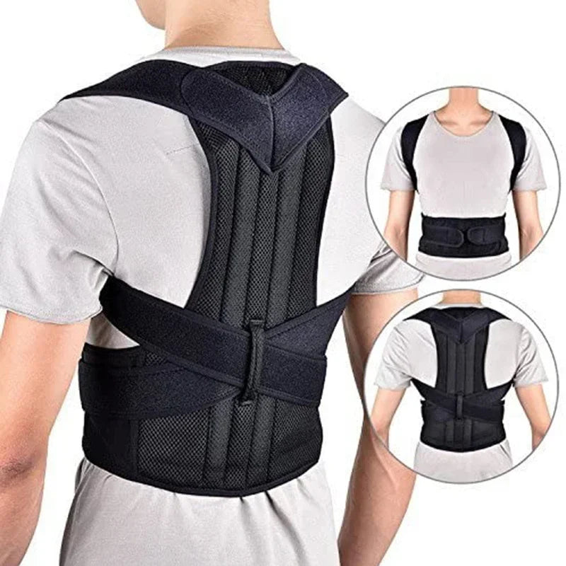 Back Waist Posture Corrector Adjustable Adult Correction Belt Waist Trainer Shoulder Lumbar Brace Spine Health Support Belt Vest