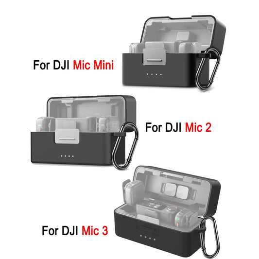 Silicone Protective Case for DJI Mic 3 Mic 2 and Mic Mini Charging Case