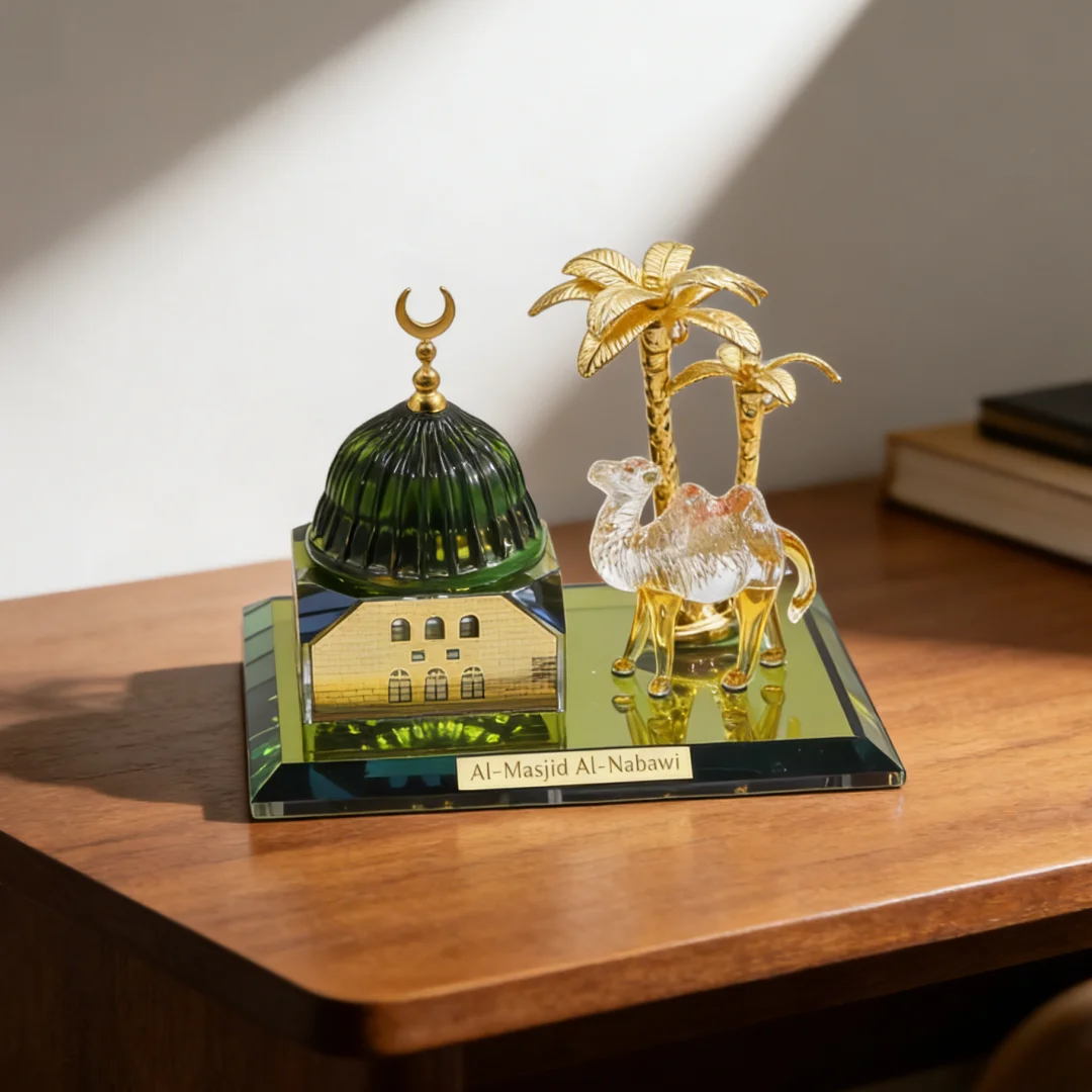 Muslim Kaaba Model Islamic Religious Ornament Kaaba Tianfang Camel Decoration Religious Miniature Sculpture Kaaba Collectible